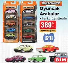 MATCHBOX OYUNCAK ARABALAR 5'Lİ